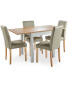 Dining Table & Grey Chair Set