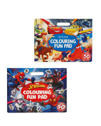 Pixar and Marvel Colouring Pads