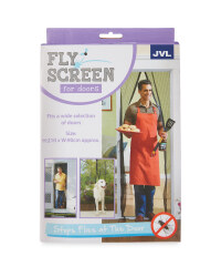Fly Screen For Doors - White
