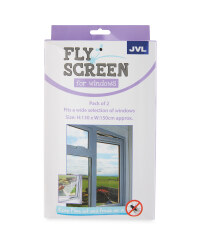 Fly Screen For Windows 2-Pack - White