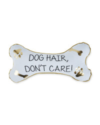 Dog Hair Don’t Care Bone Cushion