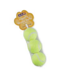 Dog Squeaky Tennis Balls 3-Pack