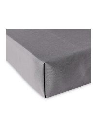 Double Bed Flat Sheet - Charcoal