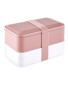 Double Bento Lunchbox - Pale Pink