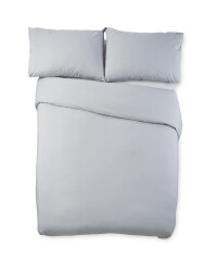 Grey Cooling Double Duvet Set