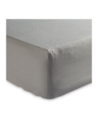Double Easy Care Fitted Sheet - Grey