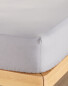 Double Easy Care Fitted Sheet - Grey