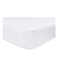 Double Easy Care Fitted Sheet - White