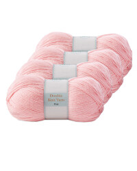Double Knitting Yarn Pink 4 Pack
