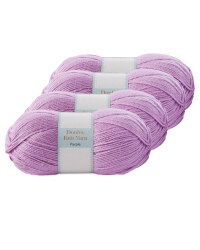 Double Knitting Yarn Purple 4 Pack