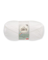 Double Knitting Yarn - White