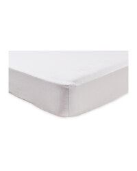 Double Sateen Fitted Sheet - Grey