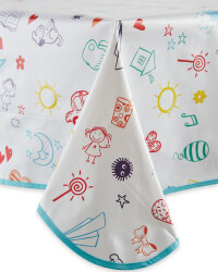 Drawings PVC Tablecloth
