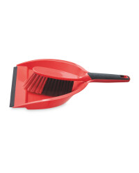 Dustpan and Brush - Red/Black