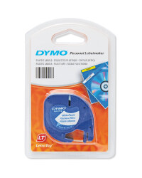 Dymo Plastic Labels - White