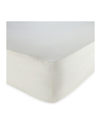 Easy Care Double Fitted Sheet - Cream