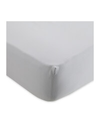 Easy Care Double Fitted Sheet - Light Grey