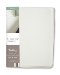Easy Care Single Fitted Sheet - Cream