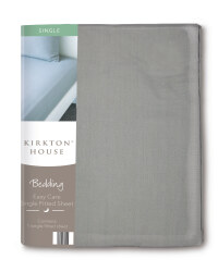 Easy Care Single Fitted Sheet - Dark Grey