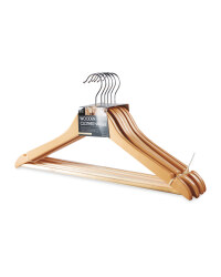 Easy Home Clothes Hangers 6 Pack - Nature