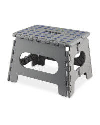Easy Home Folding Step Stool - Grey/Navy