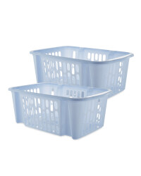 Easy Home Large Basket Set - Soft Blue