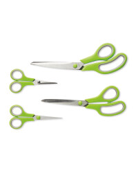Easy Home Scissors Set 4-Piece - Green