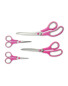 Easy Home Scissors Set 4-Piece - Pink
