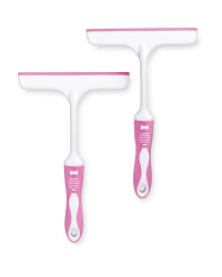 Easy Home Shower Wiper 2-Pack - Pink