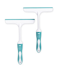 Easy Home Shower Wiper 2-Pack - Teal