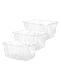 Easy Home Small Basket Set - White