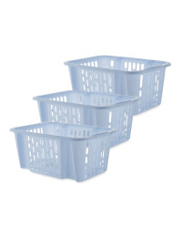 Easy Home Small Basket Set - Soft Blue