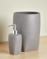 Stone Effect Bin & Dispenser Set - Grey