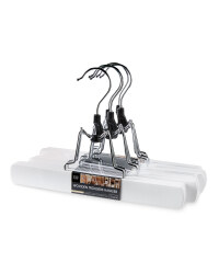 Easy Home Trousers Hangers 5 Pack - White