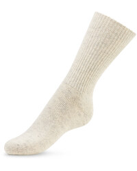 Ecru Rib Wool-Socks