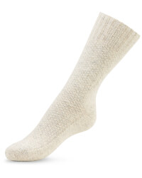 Ecru Woven Wool-Socks