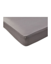 Egyptian Cotton Double Fitted Sheet - Charcoal