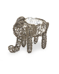 Elephant Rattan Effect Planter - Slate
