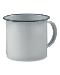 Enamel Mugs - White/Grey