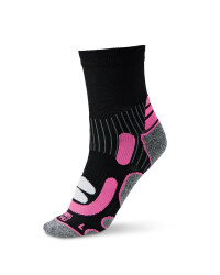 Ergonomic Cycling Socks - Black / Pink
