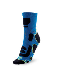 Ergonomic Cycling Socks - Blue / Black