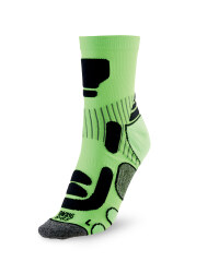Ergonomic Cycling Socks - Lime / Black