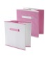Kirkton House Storage Box 2-Pack - Pink/White