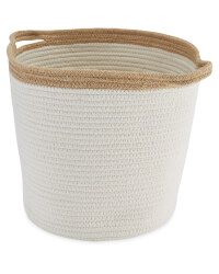 Fabric Storage Bucket - Camel
