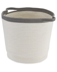 Fabric Storage Bucket - Grey