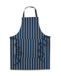 Farmer Striped Apron - Navy