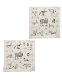 Farmyard Cushion Covers 2-Pack
