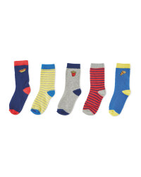 Lily & Dan Fast Food Socks 5-Pack