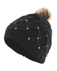 Faux Fur Knitted Hat