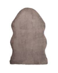 Kirkton House Faux Fur Rug - Dark Grey